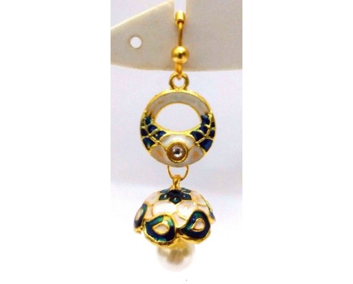Meenakari Minakari Enamel Jhumka Jhumki Handmade Earring Jewelry Chandelier AE99